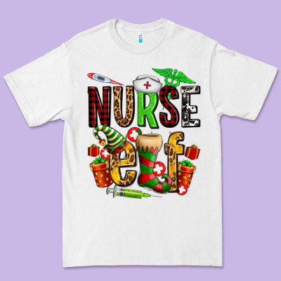 Nurse Elf Premium Tee Designed By Adodesignshop