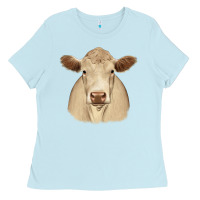 Baby Blue charolais Ladies Tee - JahusDesignShop