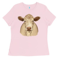 Bubblegum Pink charolais Ladies Tee - JahusDesignShop