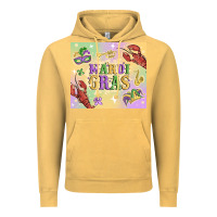 Vintage Mustard mardi gras Vintage Hoodie - MaliasSmallBusiness