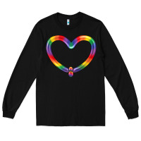 Black Lgbtq Heart Balloon Long Sleeve Tee - BundleAndBundleShop