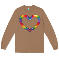 Toasted Coconut Lgbtq Heart Balloon Long Sleeve Tee - BundleAndBundleShop