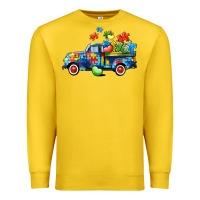 Lemon Autism truck Premium Sweatshirt - CowGirlArtShop