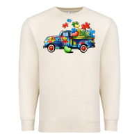 Sandshell Autism truck Premium Sweatshirt - CowGirlArtShop
