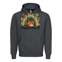 Smoke Happy Fall Y'all Zipper Hoodie - texasbilliewilder