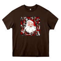Chocolate Brown santa christmas coaster Heavy Core Tee - JahusDesignShop