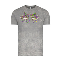 Cloud Rock skeleton hands mardi gras Vintage Tee - MaliasSmallBusiness