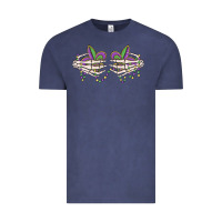 Vintage Denim skeleton hands mardi gras Vintage Tee - MaliasSmallBusiness