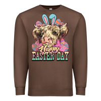 Chestnut Happy Easter Day cow Premium Sweatshirt - HowdyJamesFarm
