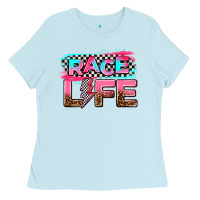 Baby Blue race life Ladies Tee - AdoDesignShop