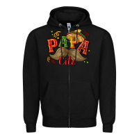 Black Papa cito Zipper Hoodie - NancyCooperArtShop