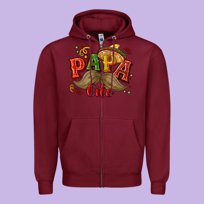 Papa Cito Zipper Hoodie Designed By Nancycooperartshop