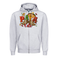 Heather Grey Papa cito Zipper Hoodie - NancyCooperArtShop