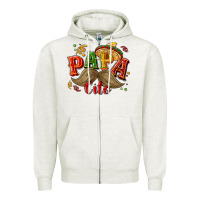 Oatmeal Heather Papa cito Zipper Hoodie - NancyCooperArtShop