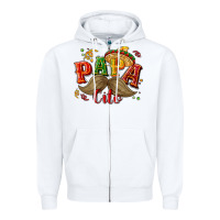 White Papa cito Zipper Hoodie - NancyCooperArtShop