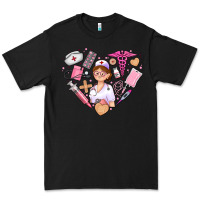 Black nurse and nurse element heart Premium Tee - AdoDesignShop