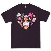 Plum nurse and nurse element heart Premium Tee - AdoDesignShop