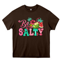 Chocolate Brown be salty summer Heavy Core Tee - Jasminsmagicworld