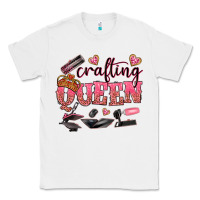 White crafting queen Classic Tee - NancyCooperArtShop