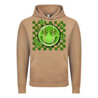 Vintage Coffee checkered st. patrick's day Vintage Hoodie - MaliasSmallBusiness