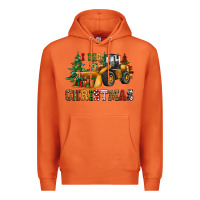 Carrot i dig christmas bulldozer Premium Hoodie - CowGirlArtShop