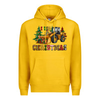 Lemon i dig christmas bulldozer Premium Hoodie - CowGirlArtShop