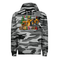Slate Camo i dig christmas bulldozer Premium Hoodie - CowGirlArtShop