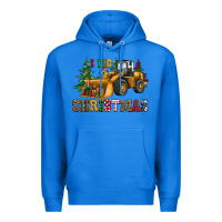 True Royal i dig christmas bulldozer Premium Hoodie - CowGirlArtShop