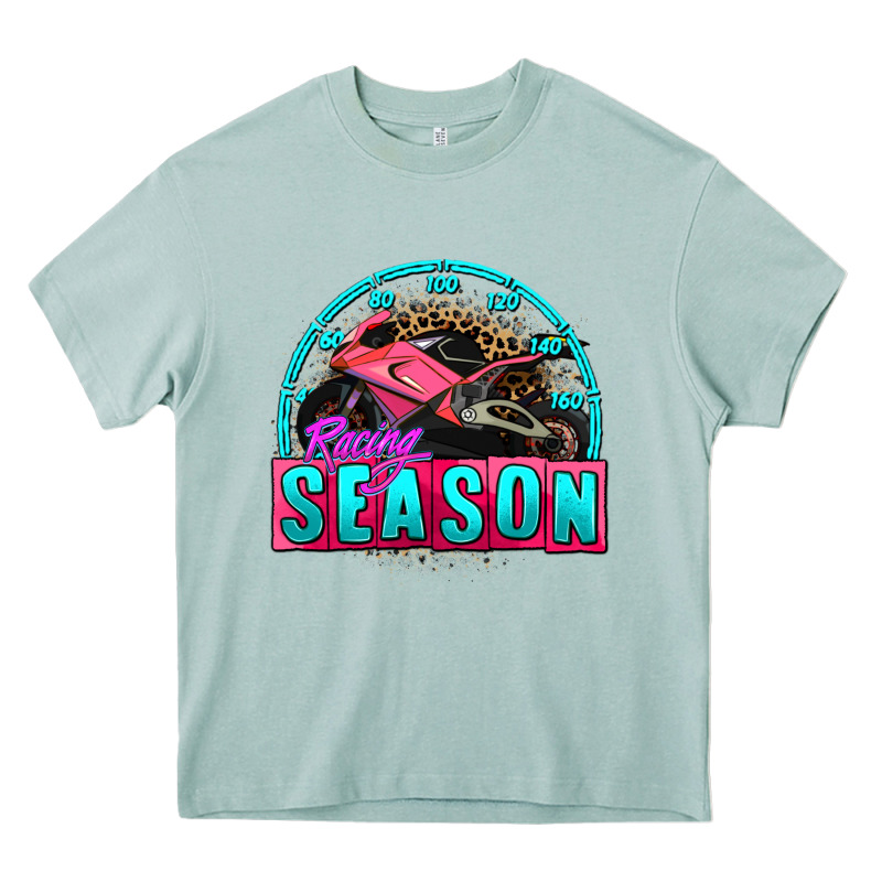 Racing Season Motorcycle Heavy Core Tee by AdoDesignShop | Teevron