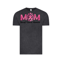 Vintage Black Breast Cancer warrior mom Vintage Tee - NancyCooperArtShop