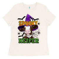 Bone Spooky heifer halloween Ladies Tee - Artiststas