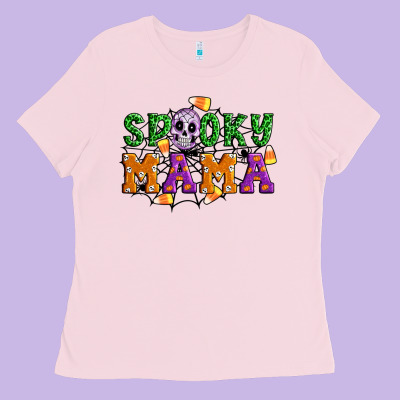 Spooky Mama Ladies Tee Designed By Artiststas