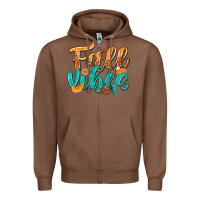Chestnut Fall Vibes with Food Zipper Hoodie - texasbilliewilder