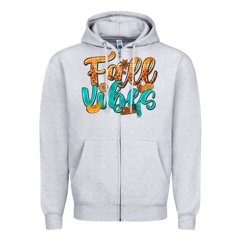 Fall Vibes With Food Zipper Hoodie by texasbilliewilder | Teevron