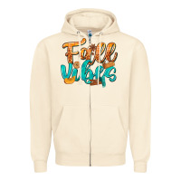 Sandshell Fall Vibes with Food Zipper Hoodie - texasbilliewilder