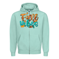 Seafoam Fall Vibes with Food Zipper Hoodie - texasbilliewilder