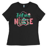 Black future nurse Ladies Tee - RanaPortraitStore