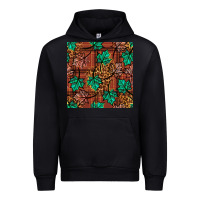 Black fall leaves seamless pattern Urban Hoodie - BundleAndBundleShop