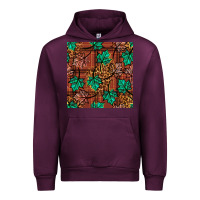 Mauve Wine fall leaves seamless pattern Urban Hoodie - BundleAndBundleShop
