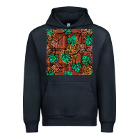 Navy fall leaves seamless pattern Urban Hoodie - BundleAndBundleShop