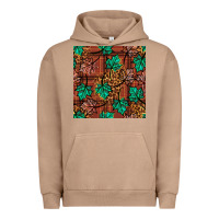 Pigment Burro fall leaves seamless pattern Urban Hoodie - BundleAndBundleShop
