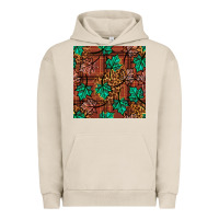 Pigment French Oak fall leaves seamless pattern Urban Hoodie - BundleAndBundleShop