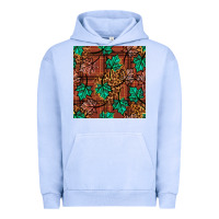 Pigment Grape Ice fall leaves seamless pattern Urban Hoodie - BundleAndBundleShop