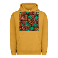 Pigment Peanut Butter fall leaves seamless pattern Urban Hoodie - BundleAndBundleShop