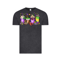 Vintage Black mardi gras coffee cups Vintage Tee - MaliasSmallBusiness
