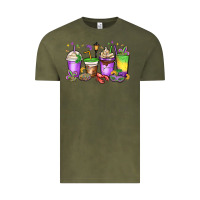 Vintage Olive mardi gras coffee cups Vintage Tee - MaliasSmallBusiness