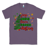 Lavender joy hope love peace christmas Classic Tee - MaliasSmallBusiness