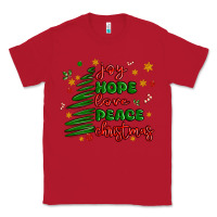 Red joy hope love peace christmas Classic Tee - MaliasSmallBusiness