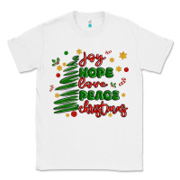 White joy hope love peace christmas Classic Tee - MaliasSmallBusiness