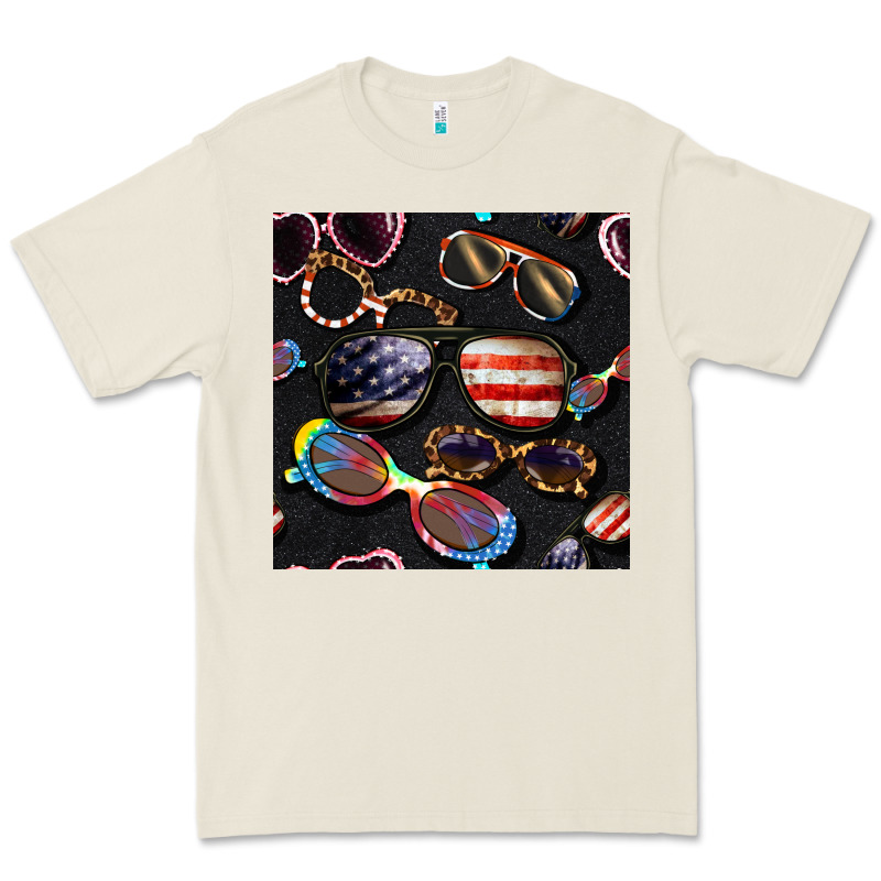 4th Of July Glasses  Seamless Pattern Premium Tee by BundleAndBundleShop | Teevron